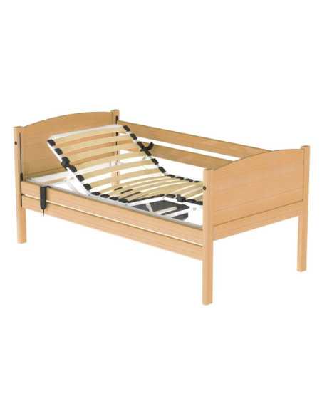 Cama Articulada Elétrica em Madeira com Guardas hcaresol CMAE006