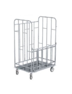 Carro de Transporte Roupa com Grades em Inox