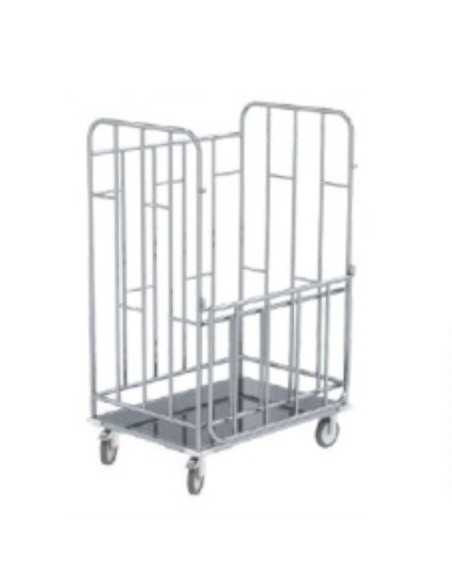 Carro de Transporte Roupa com Grades em Inox