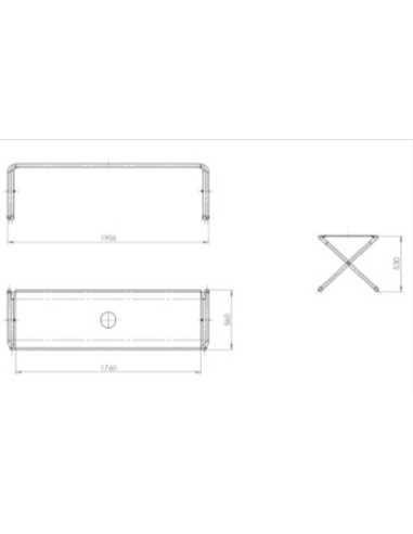 desenho da Cama Dobrável para Cólera