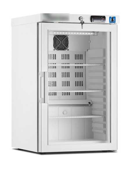 Frigorífico Farmácia MPRA66 DIN 13277 da Medgree com porta de vidro Frigorífico Farmácia MPRA66 DIN 13277 da Medgree com porta de vidro