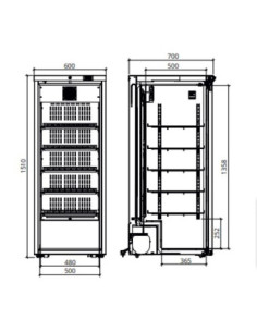 Frigorífico Farmácia MPRA350 DIN 13277 da Medgree com porta opaca 2