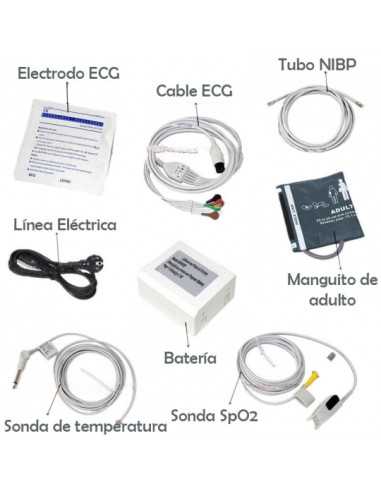 Monitor Portátil de Sinais Vitais MB8000