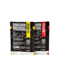 CVM Hexagon Curativo Torácico Ventilado e Oclusivo (Pack...