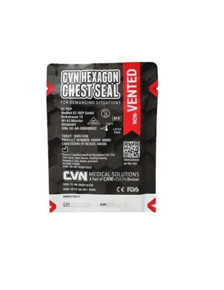 CVM Hexagon Curativo Torácico Ventilado e Oclusivo (Pack de 2 unidades)