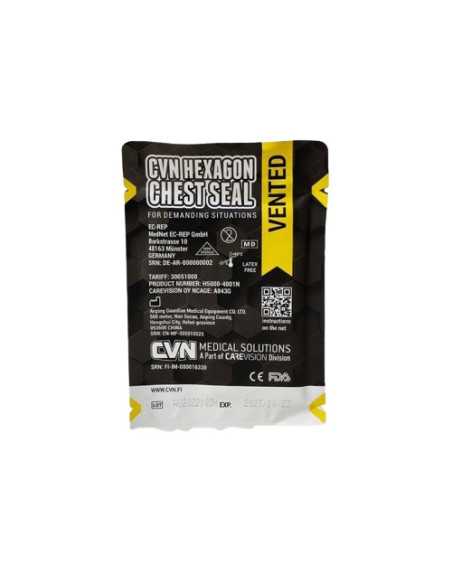 CVM Hexagon Curativo Torácico Ventilado e Oclusivo (Pack de 2 unidades)