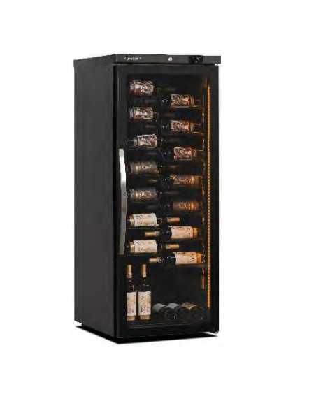 Cave de Vinho Refrigerada de Disposição Lateral CV 350 PV SD Exclusive