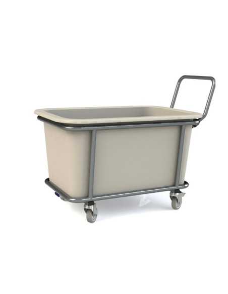 Carro Cuba Transporte Roupa Húmida em Inox