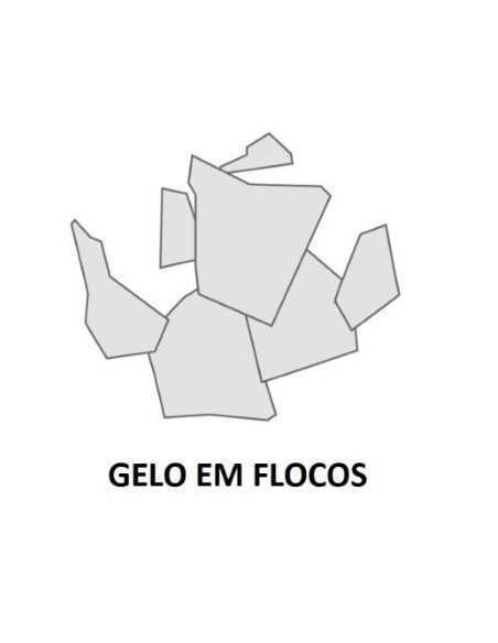 Desenho de gelo em flocos Desenho de gelo em flocos