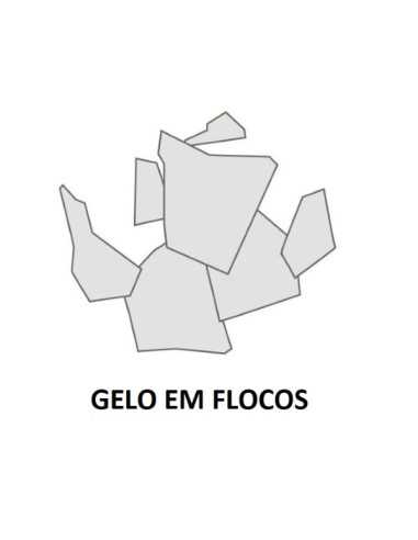 Desenho de gelo em flocos