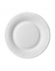 Pratos Cartão 19 cm Redondo Branco 1 unidade