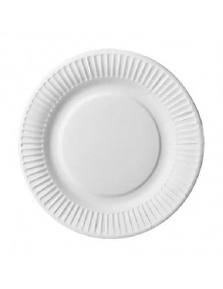 Pratos Cartão 19 cm Redondo Branco 1 unidade