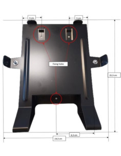 Dimensões Suporte Parede Zoll Plus