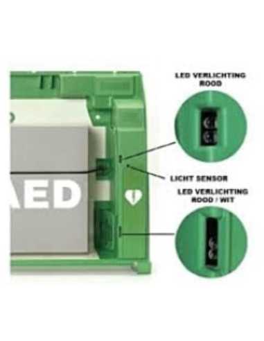 luzes led da Caixa DefiSign Aivia 100