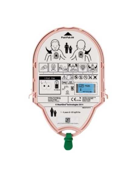 Bateria e Elétrodos Heartsine Pediátricos Samaritan PediPak