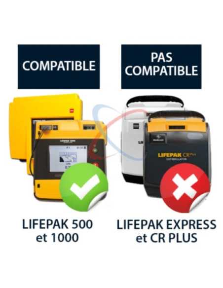 compatibilidade Elétrodos Adulto Lifepak QuickCombo 11996-000017 compatibilidade Elétrodos Adulto Lifepak QuickCombo 11996-000017
