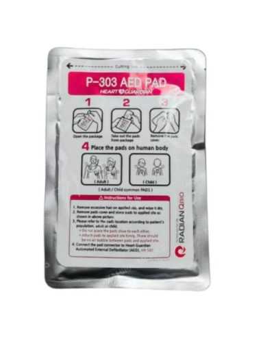 Elétrodos Adulto/pediátricos Qbio HR501 RadP303 da Radian