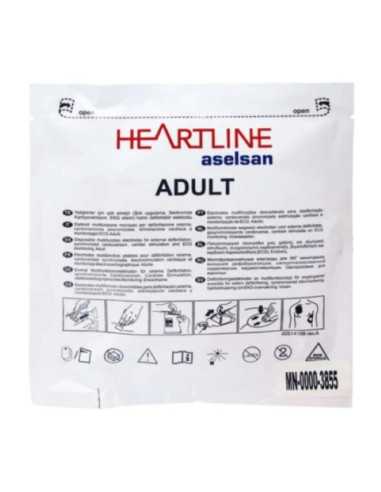 Elétrodos Adulto Heartline AED ADU-HRT da ASELSAN