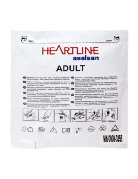 Elétrodos Adulto Heartline AED ADU-HRT da ASELSAN