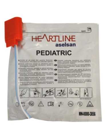 Elétrodos Pediátricos Heartline AED PED-HRT da ASELSAN
