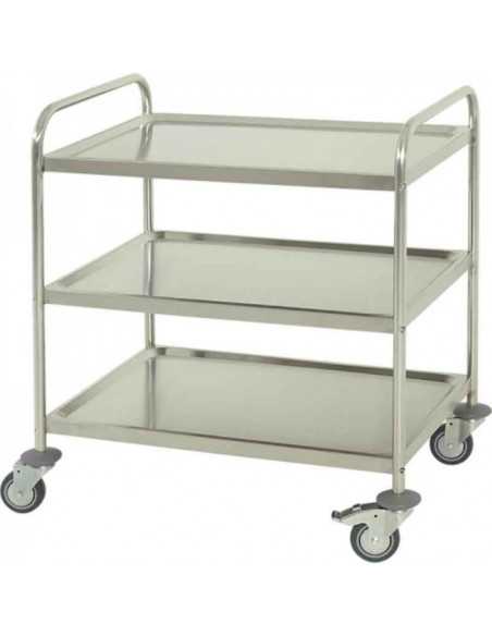 Carro Multiusos 3 Prateleiras em inox H293 da Hidemar