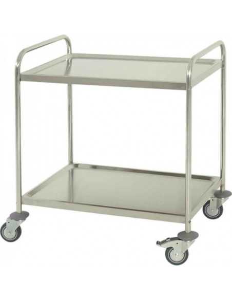 Carro Multiusos 2 Prateleiras em Inox H292 da Hidemar