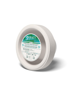 Tigelas 450ml Celulose Branco KRAFT (30 unidades)