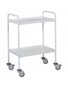 Carro Transporte 2 Prateleiras em aço epoxi branco H232 da hidemar