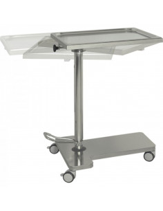 Mesa Instrumentos com Elevação e Tampo Giratório em Inox H228 da Hidemar 2
