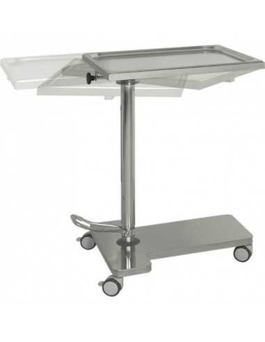 Mesa Instrumentos com Elevação com Tampo a girar, estrutura em Inox H228 da Hidemar
