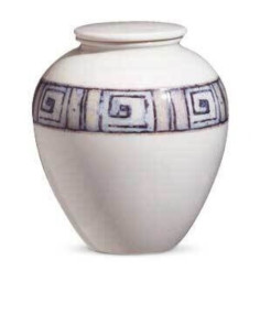 Urna de Porcelana (Desenho Moldura) CEAU213