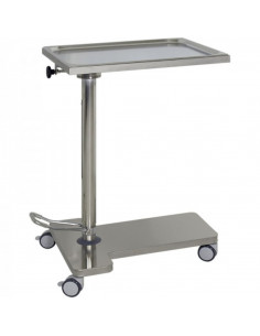 Mesa Instrumentos com Elevação e Tampo Giratório em Inox H228 da Hidemar