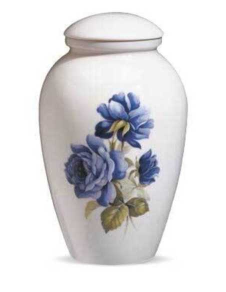 Urna de Porcelana (Rosa Azul) CEAU202