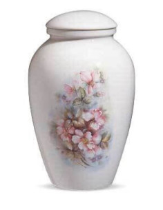 Urna de Porcelana Floral CEAU204