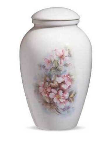 Urna de Porcelana Floral CEAU204