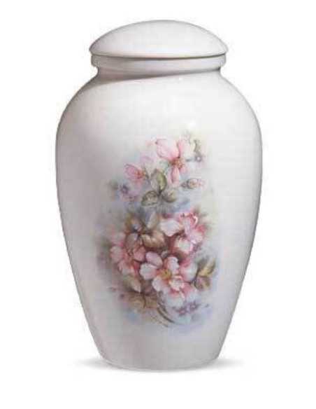 Urna de Porcelana Floral CEAU204