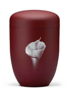 Urna em Aço Vermelho (Flôr) CEAU566