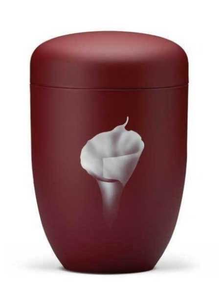 Urna em Aço Vermelho (Flôr) CEAU566