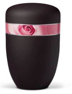 Urna em Aço Preto (Rosa) CEAU557