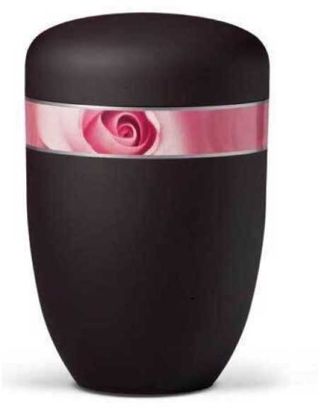 Urna em Aço Preto (Rosa) CEAU557