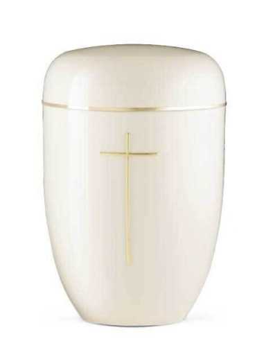 Urna em Aço Branco (Cruz) CEAU559