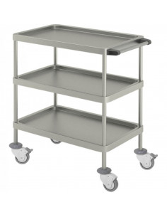 Carro Curativos 3 Prateleiras em aço inoxidável H225.3 da Hidemar