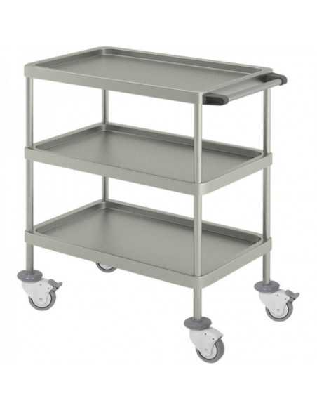 Carro Curativos 3 Prateleiras em aço inoxidável H225.3 da Hidemar
