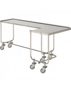 Mesa Instrumentos em L em aço inoxidável H223 da Hidemar