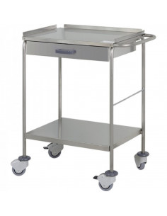 Carrinho Curativos com Gaveta em inox H215 da Hidemar
