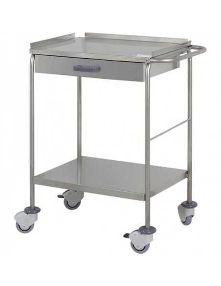 Carrinho Curativos com Gaveta em inox H215 da Hidemar