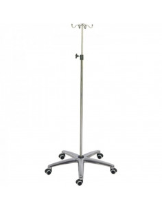 Suporte Soro 4 Ganchos base em aluminio H167 da Hidemar