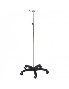 Suporte Soro 4 Ganchos Base em nylon H166 da Hidemar