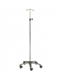 Suporte Soro 2 Ganchos Base em aluminio H165 da Hidemar