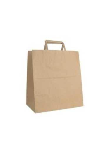 Saco Papel Kraft 27x16x28cm c/ Asa Fast Food...